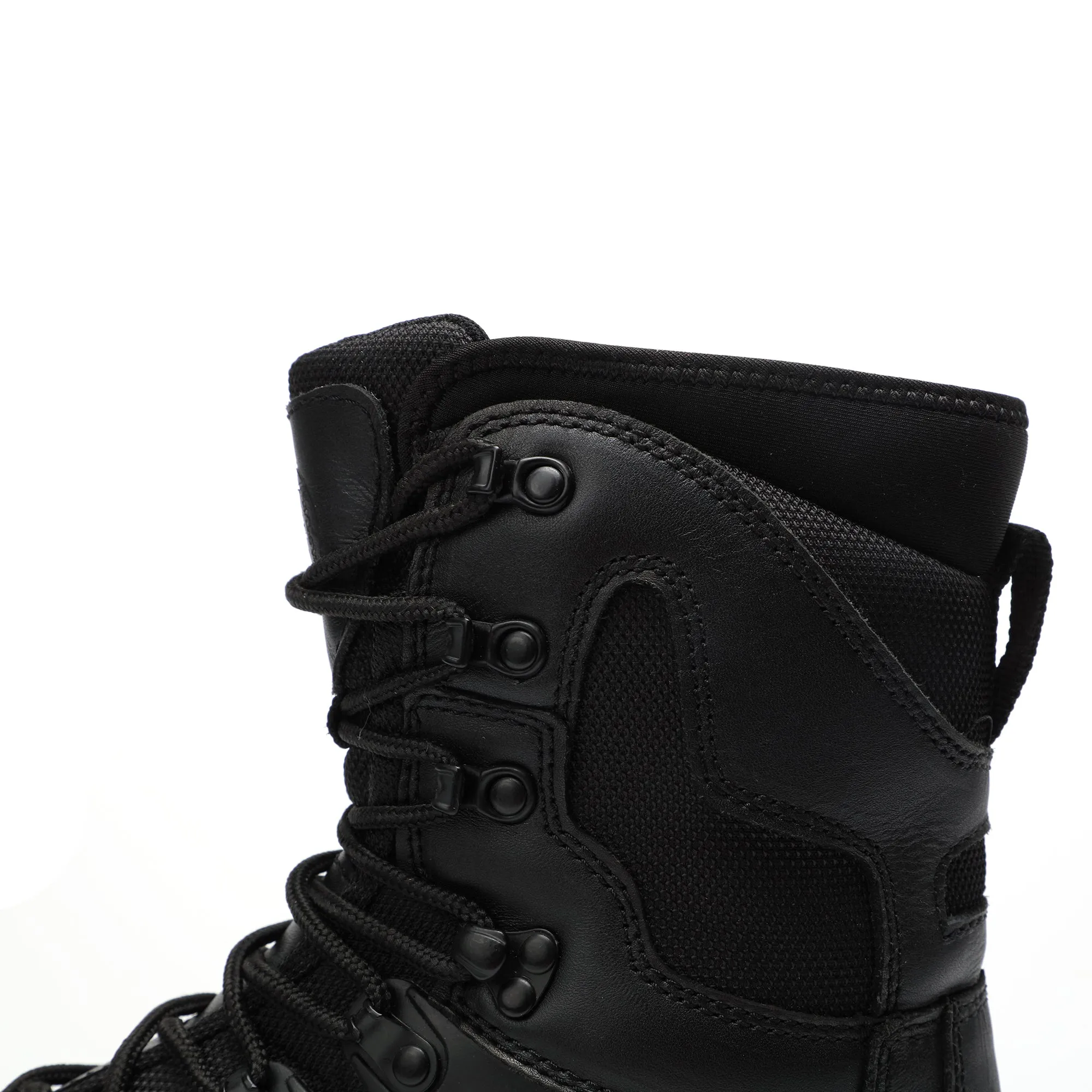 AM1002 8" Men's Military Tactical Work Boots, Hiking Motorcycle Combat Boots with YKK Side Zipper