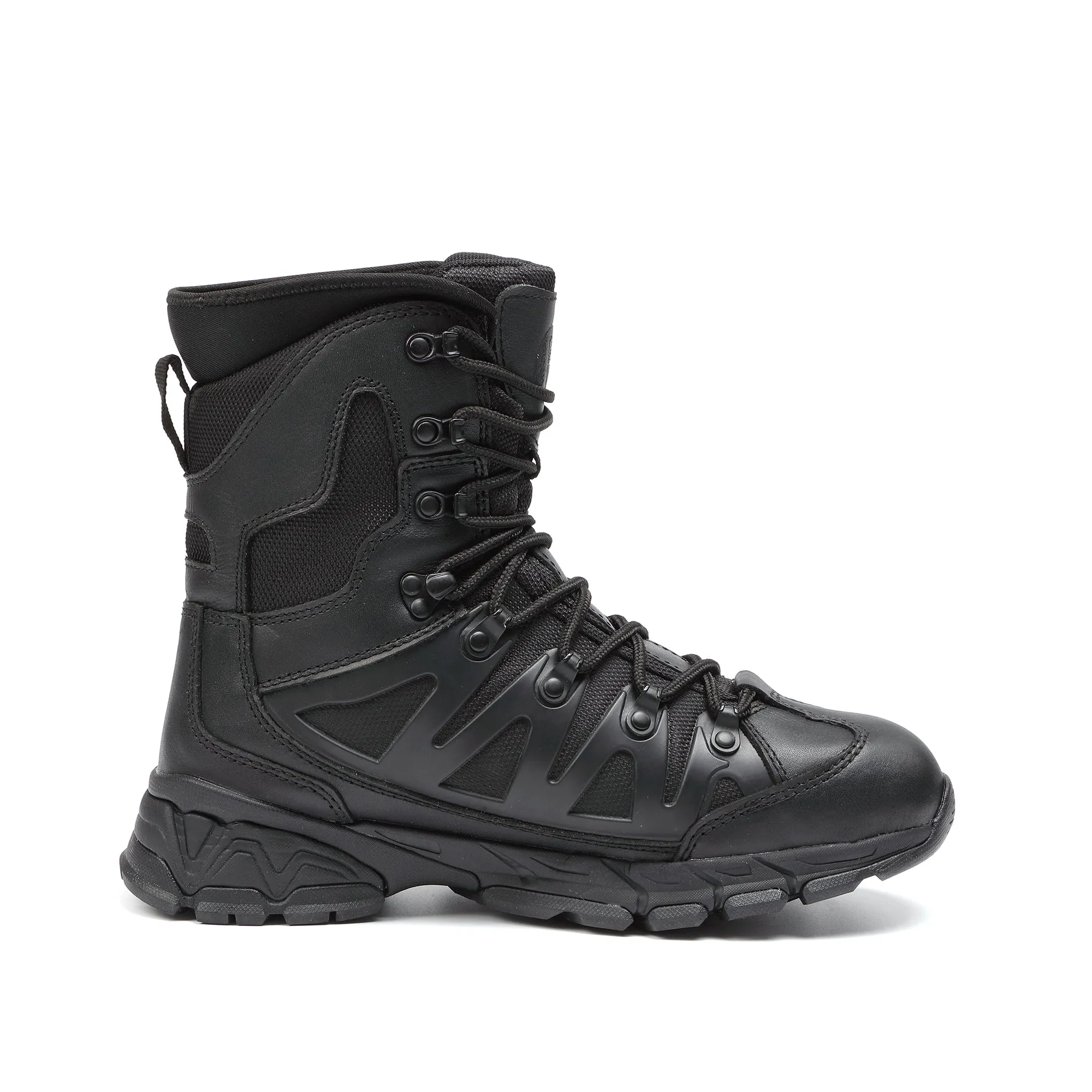 AM1002 8" Men's Military Tactical Work Boots, Hiking Motorcycle Combat Boots with YKK Side Zipper