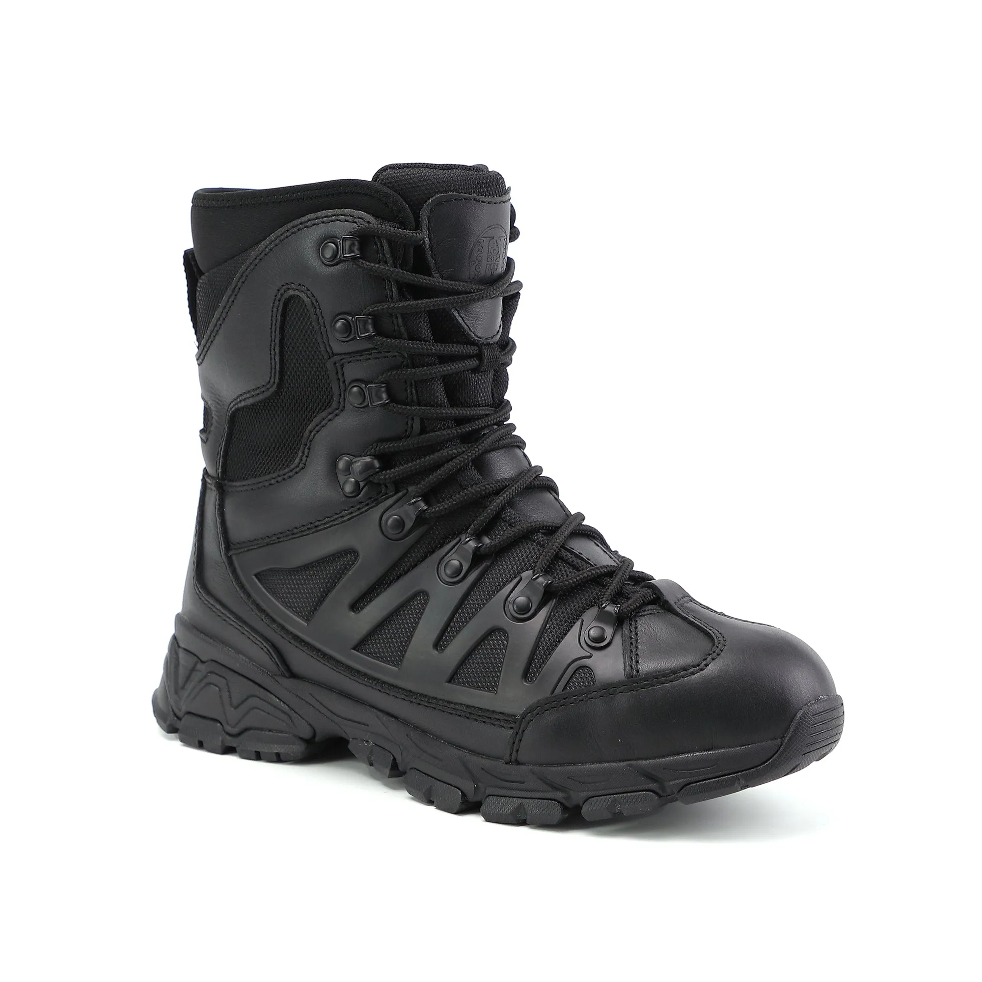AM1002 8" Men's Military Tactical Work Boots, Hiking Motorcycle Combat Boots with YKK Side Zipper
