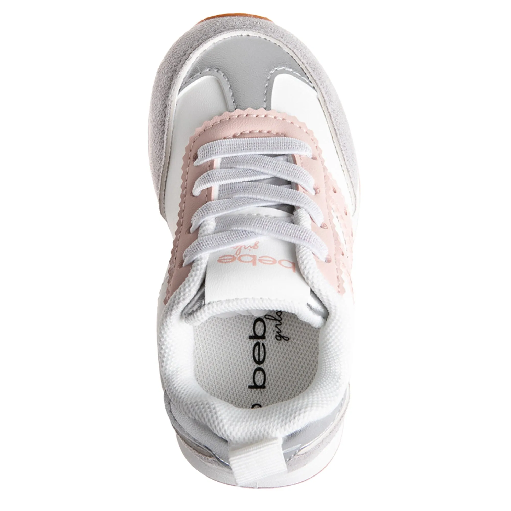 bebe Girls' Shoes - Jogger Sneakers for Toddler Comfortable and Breathable Shoes for Toddler