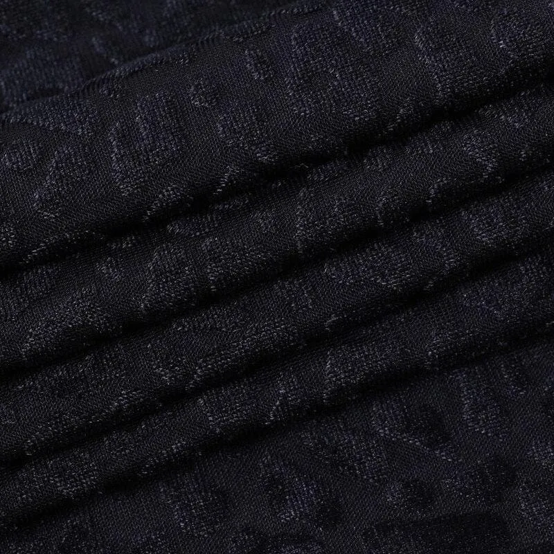 Black Leopard Midi Dress