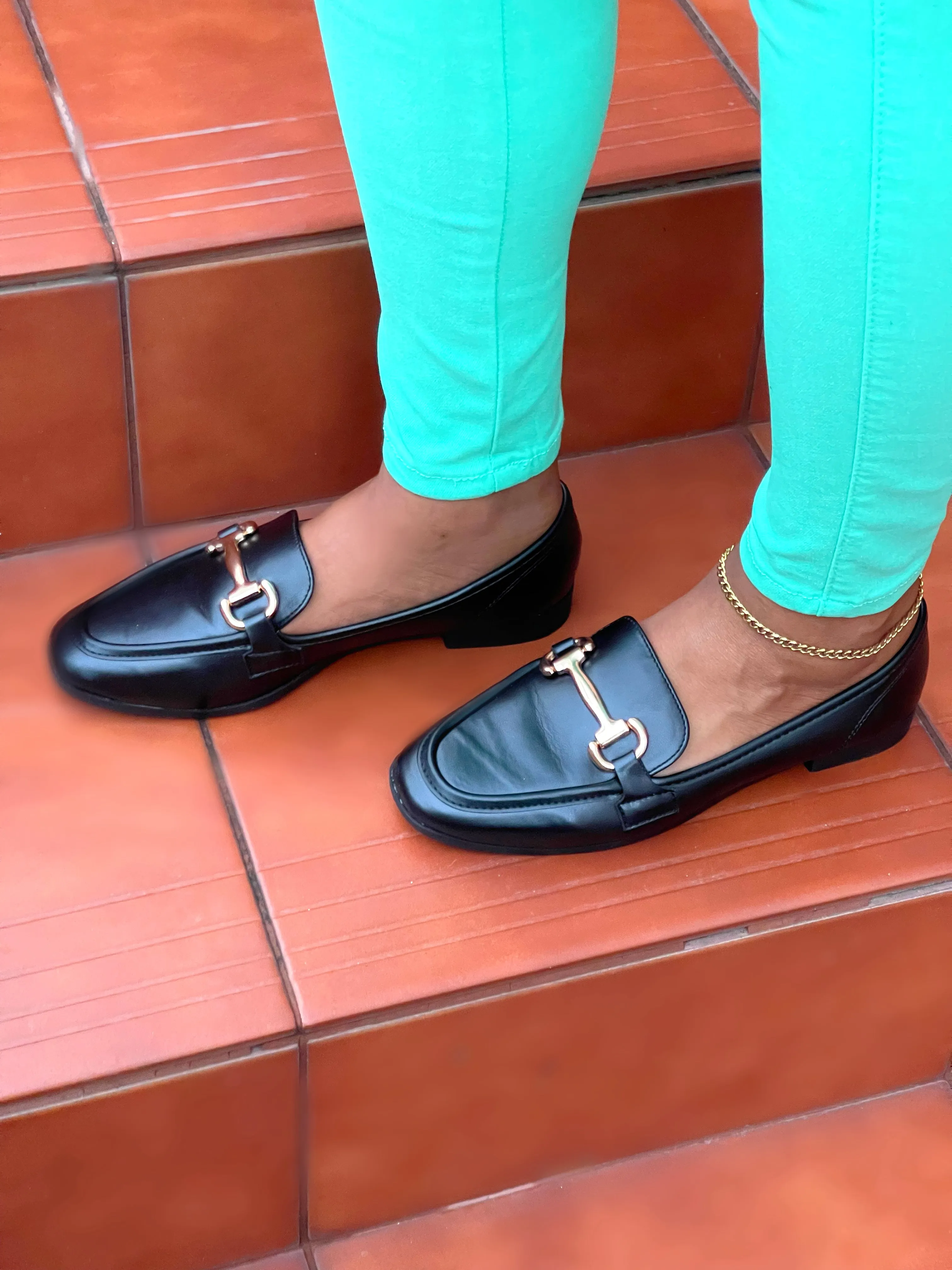 Boss Babe Loafers-Plain Black