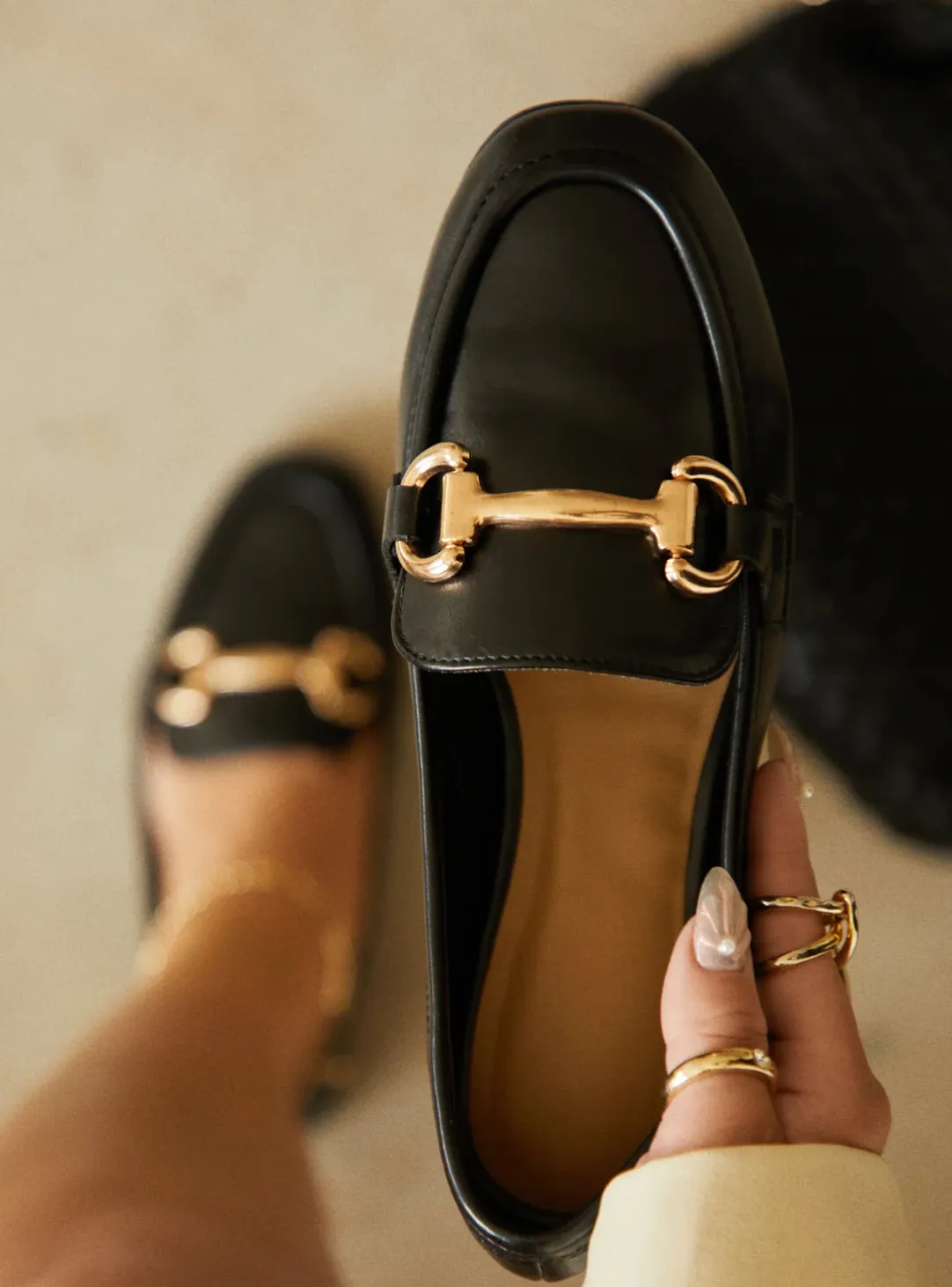 Boss Babe Loafers-Plain Black