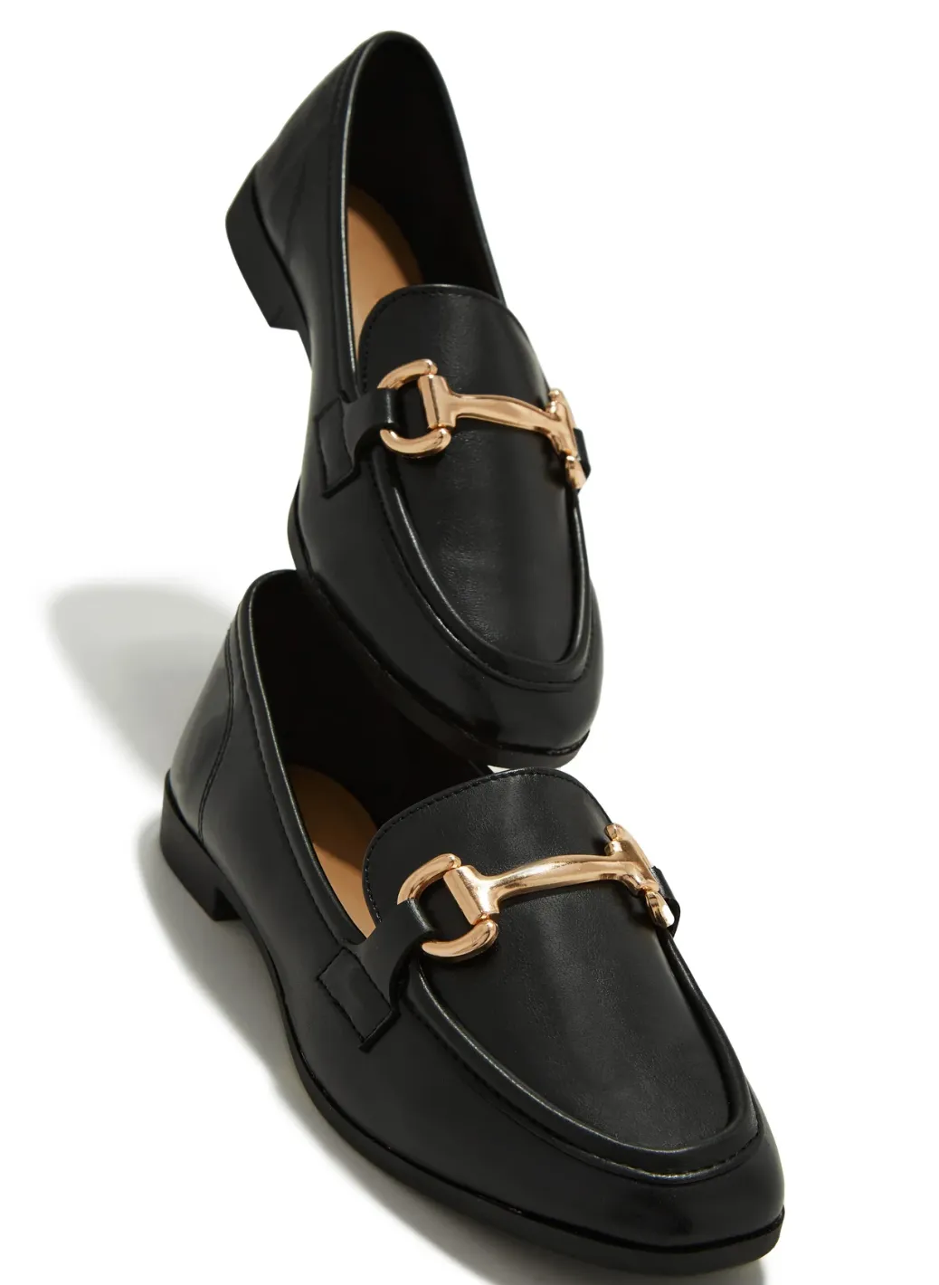 Boss Babe Loafers-Plain Black