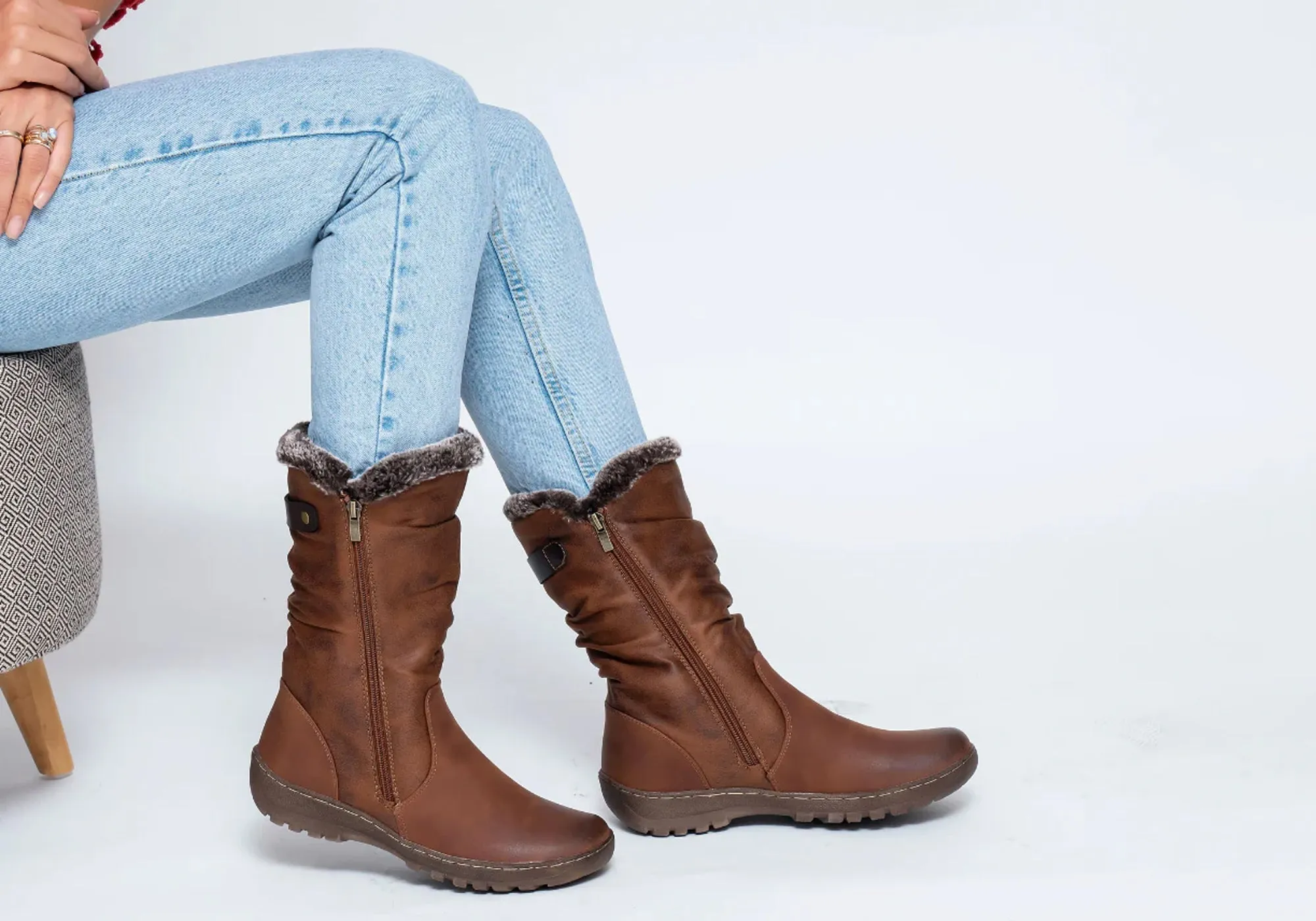 CC Resorts Goose Womens Comfortable Mid Calf Boots