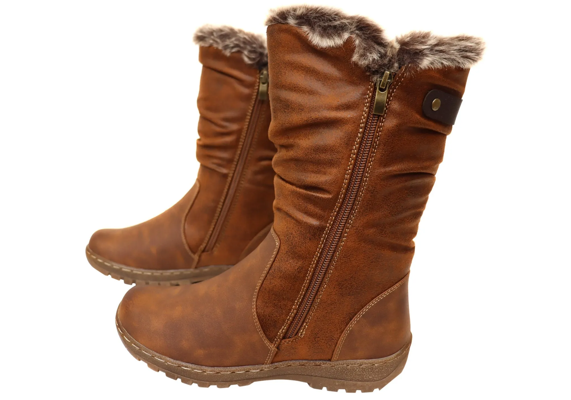 CC Resorts Goose Womens Comfortable Mid Calf Boots