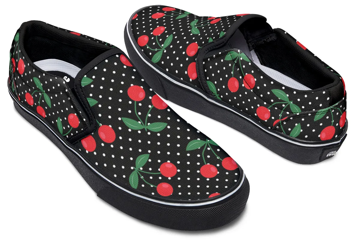 Cherries Slip Ons