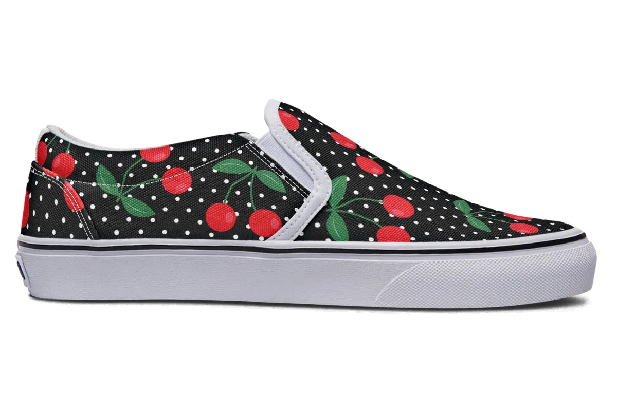 Cherries Slip Ons