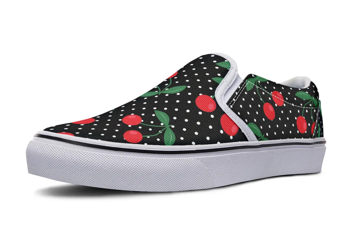 Cherries Slip Ons