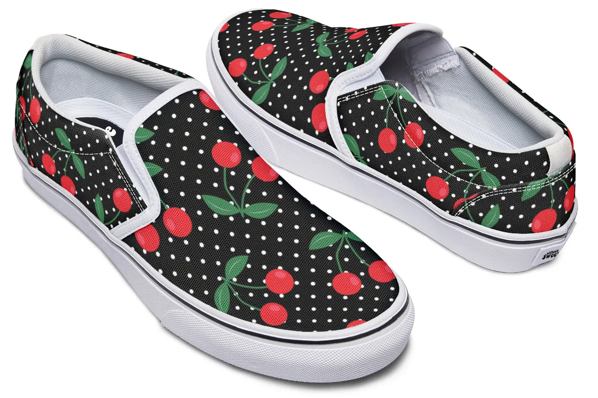 Cherries Slip Ons