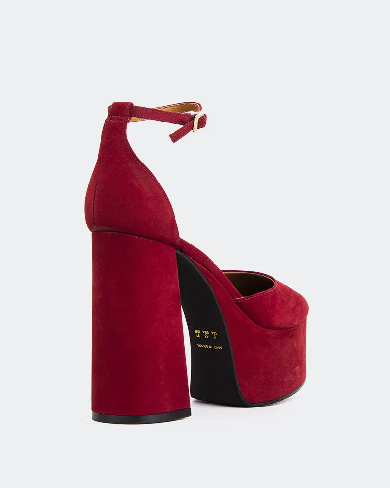 Chianti Burgundy Nubuck