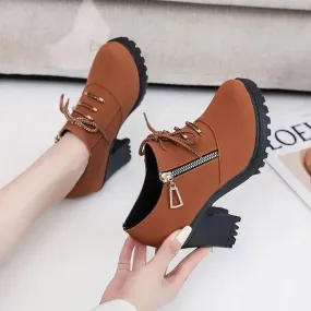 Cool Chic Lace-Up Ankle Boots