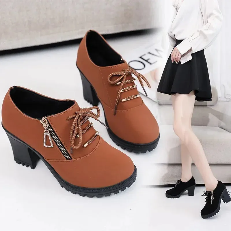 Cool Chic Lace-Up Ankle Boots