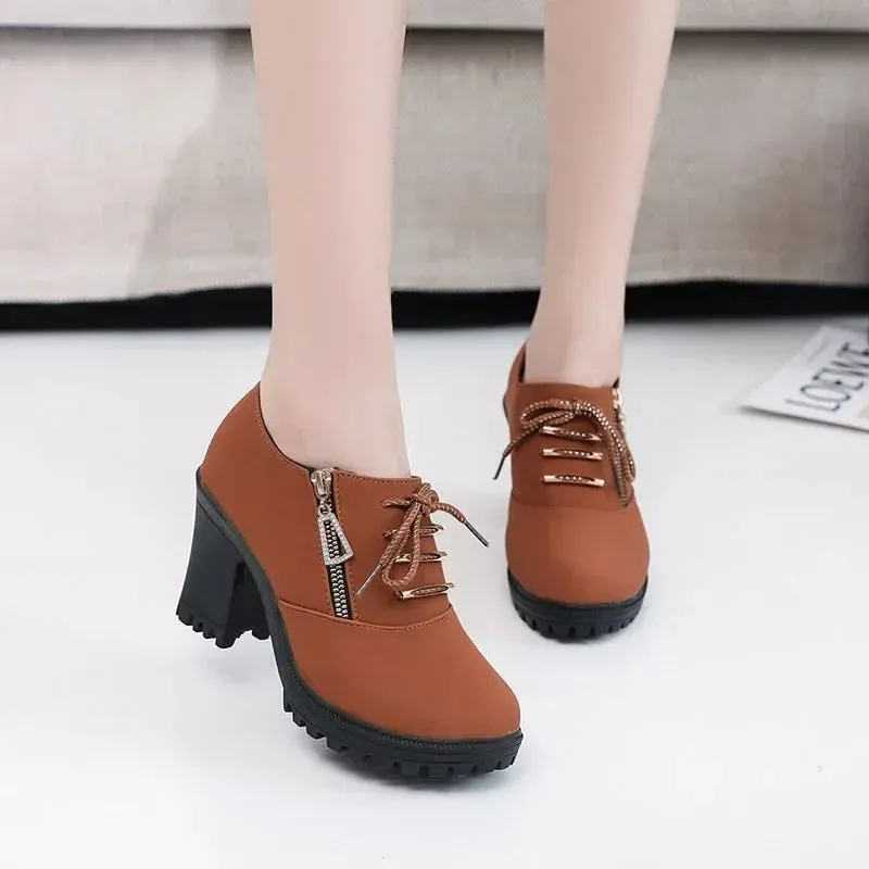 Cool Chic Lace-Up Ankle Boots