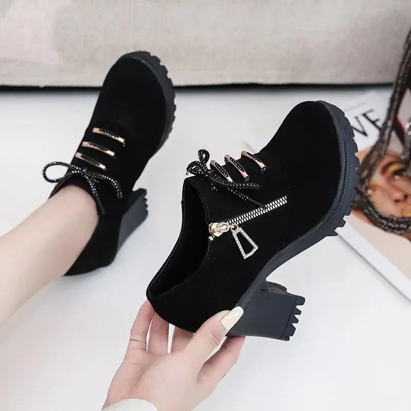 Cool Chic Lace-Up Ankle Boots