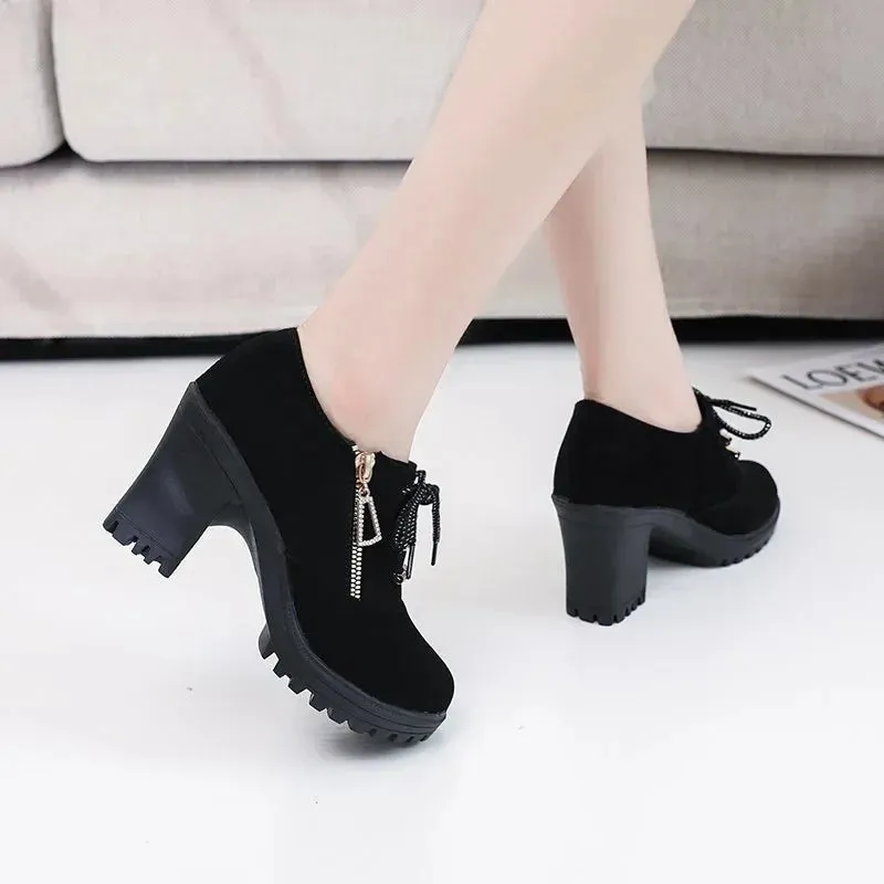 Cool Chic Lace-Up Ankle Boots