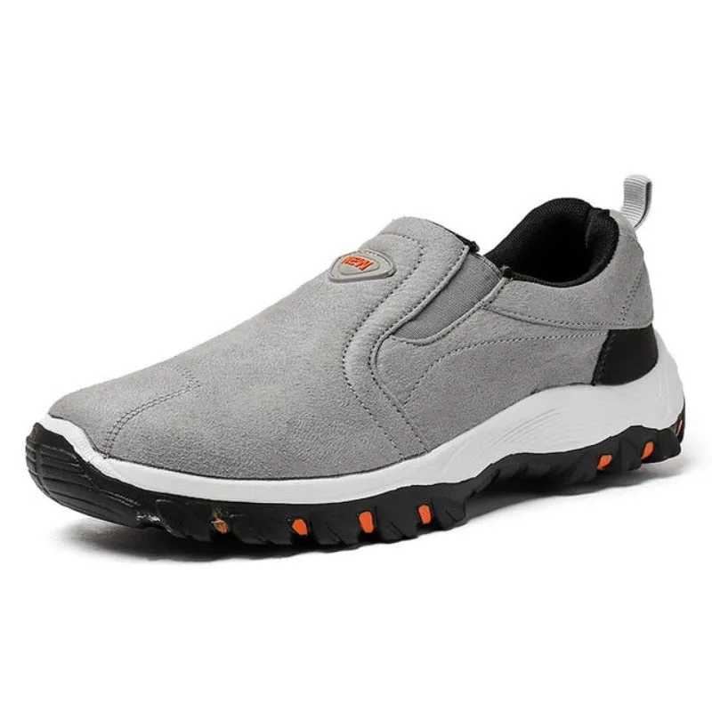 Cuzcare Men Warm Fur Boots Slip-on Premium Suede Orthopedic Shoes