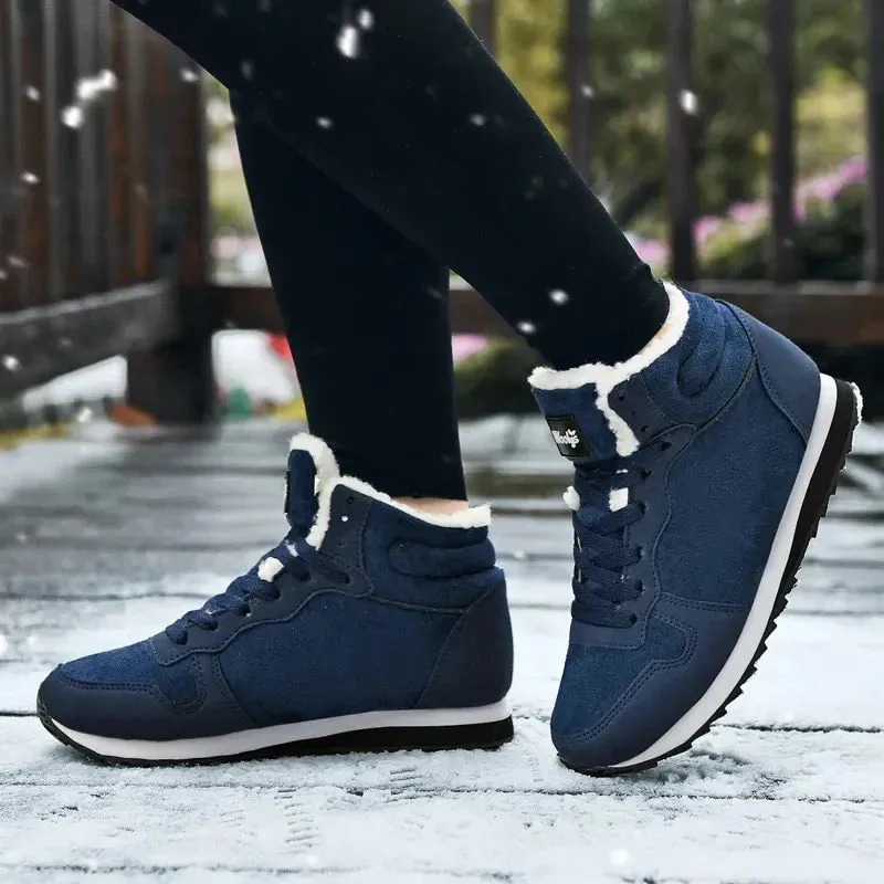 Cuzcare Orthopedic Women Ankle Boots Arch Support Warm Waterproof Antislip