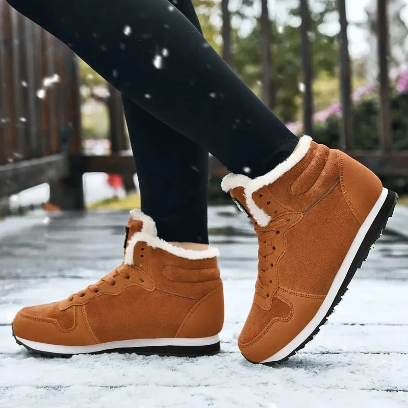 Cuzcare Orthopedic Women Ankle Boots Arch Support Warm Waterproof Antislip
