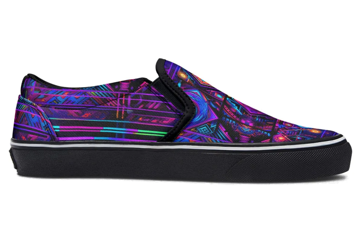 Cyber Patching Slip on Shoes
