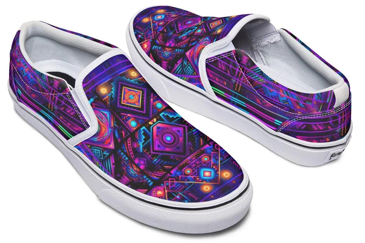 Cyber Patching Slip on Shoes