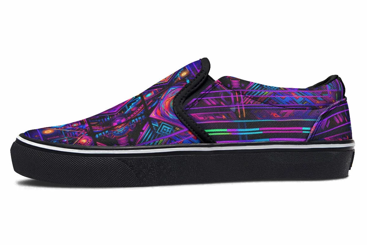 Cyber Patching Slip on Shoes