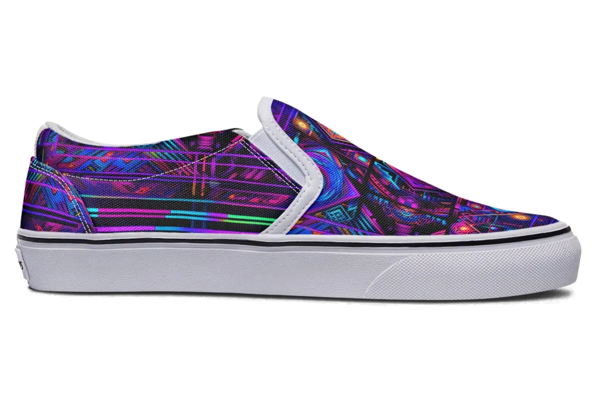 Cyber Patching Slip on Shoes