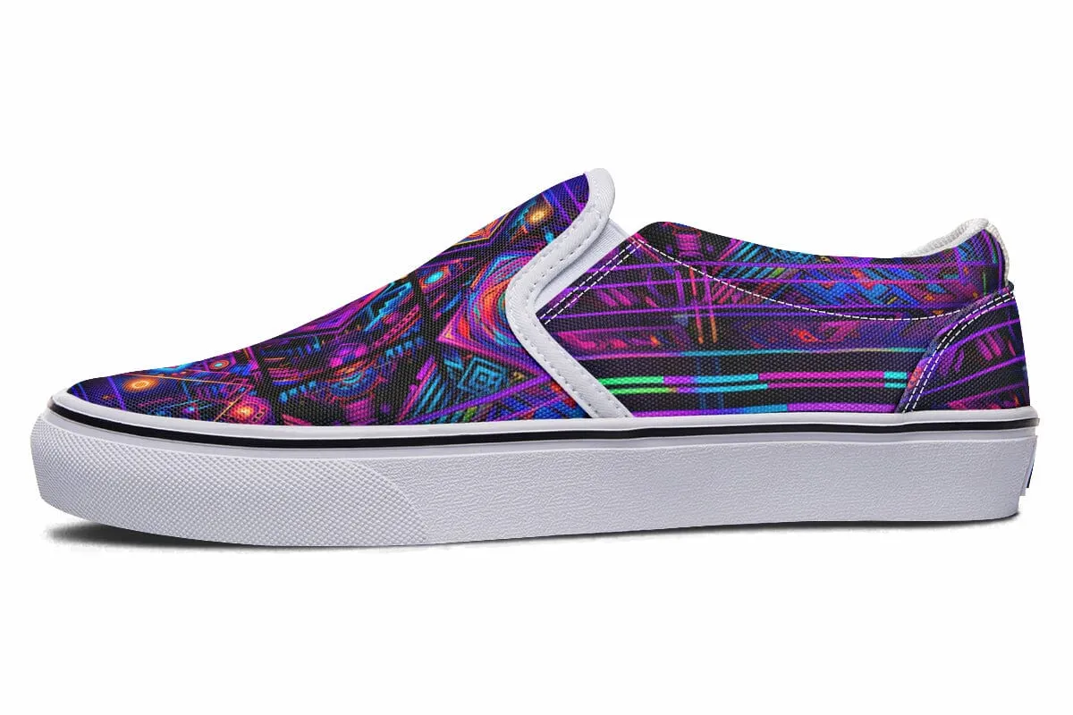 Cyber Patching Slip on Shoes
