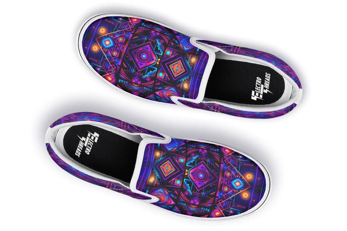 Cyber Patching Slip on Shoes