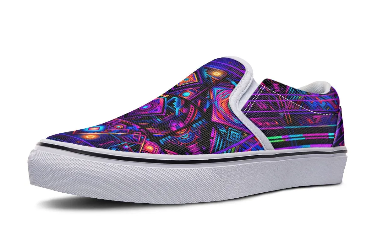 Cyber Patching Slip on Shoes