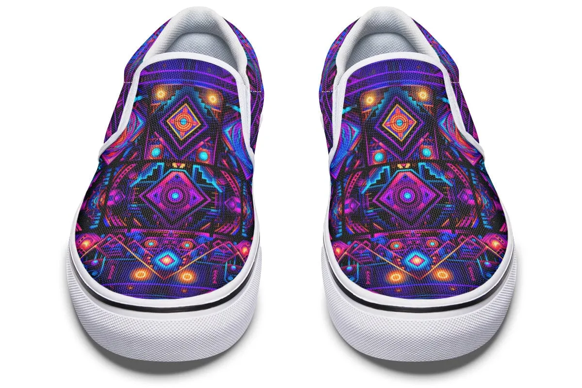Cyber Patching Slip on Shoes