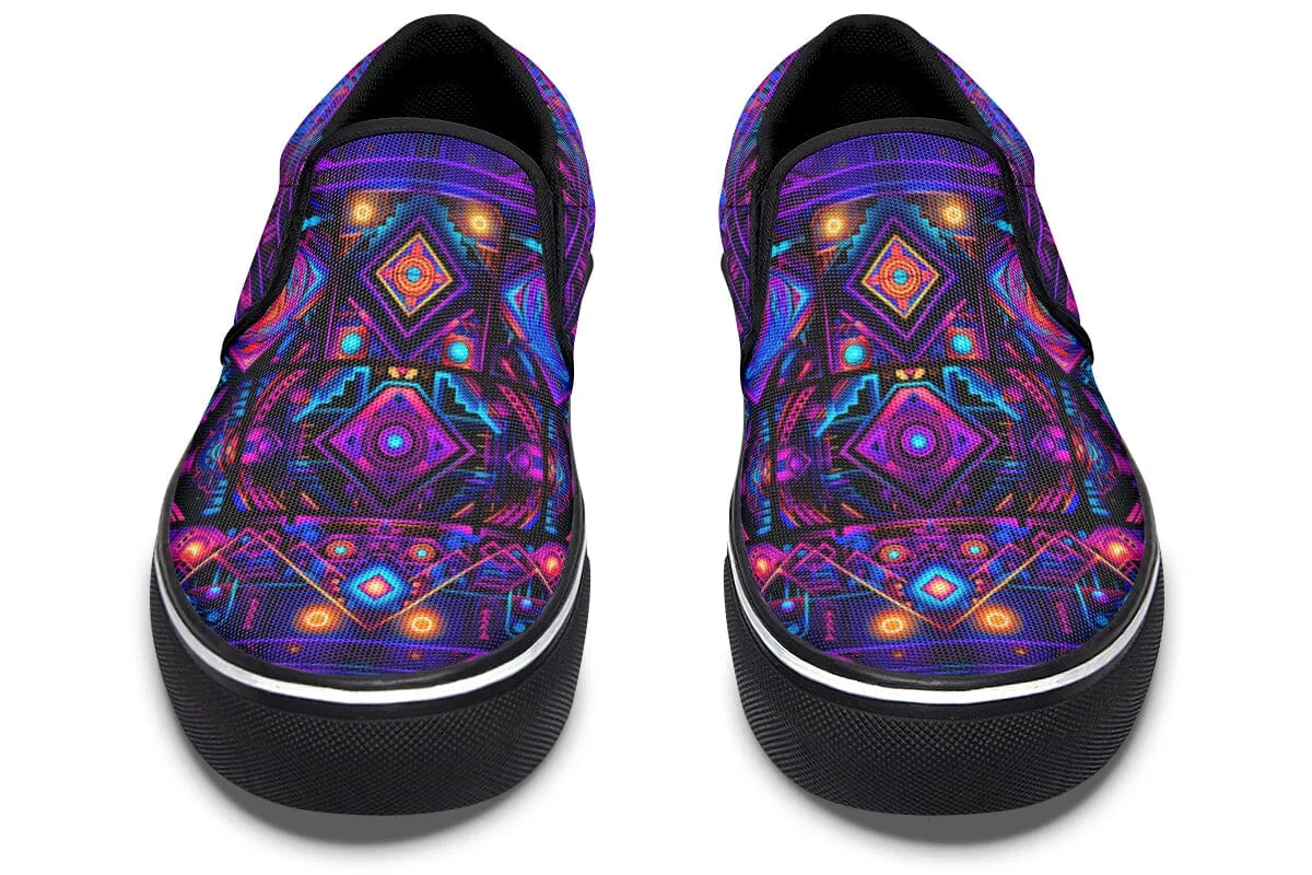 Cyber Patching Slip on Shoes