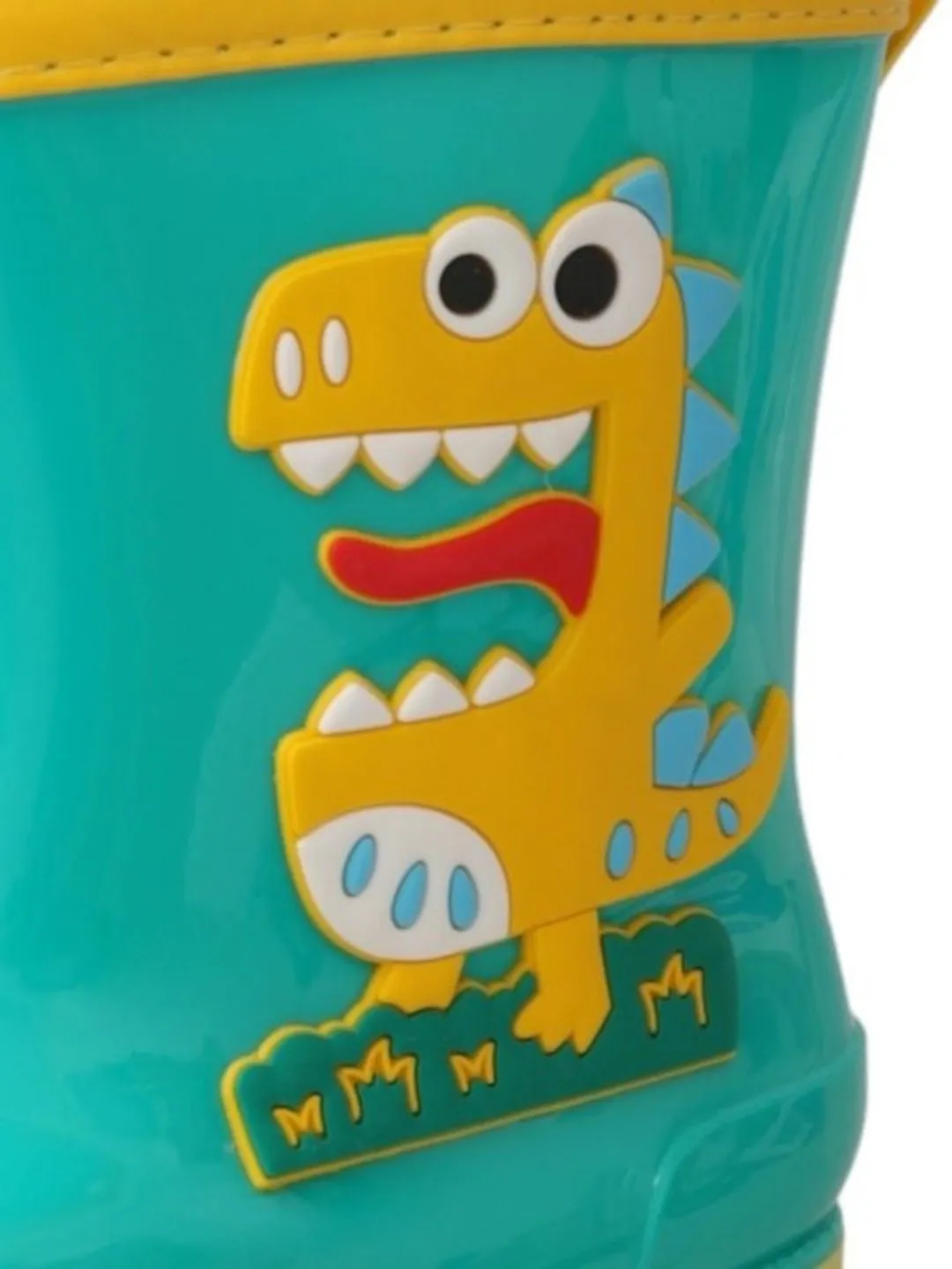 Dino Delight Green Rain Boots For Boys