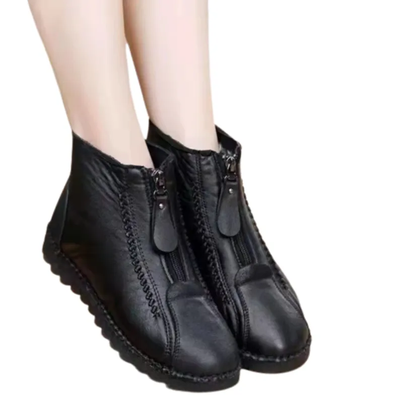 Dyavor Orthopedic Women Boots Arch Support Warm Water-Resistant Ankle Boot