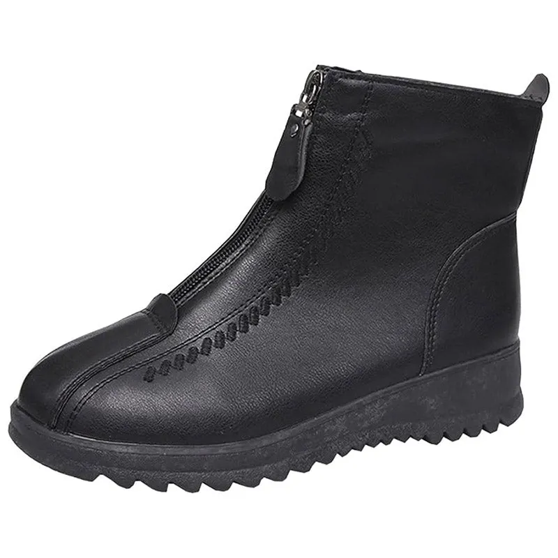 Dyavor Orthopedic Women Boots Arch Support Warm Water-Resistant Ankle Boot