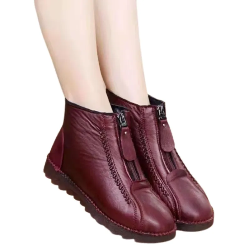 Dyavor Orthopedic Women Boots Arch Support Warm Water-Resistant Ankle Boot