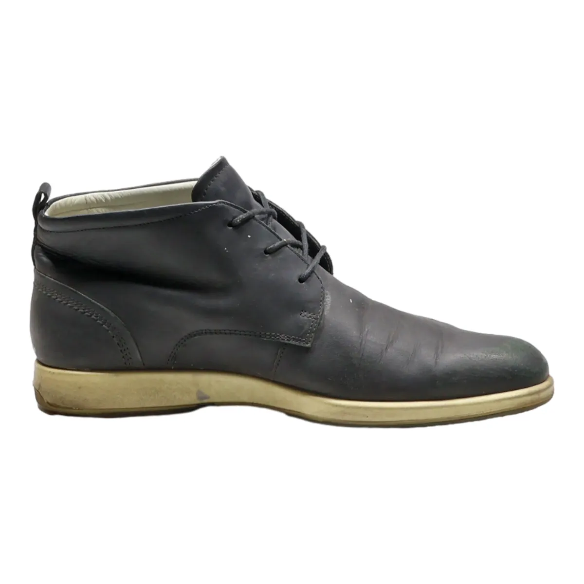 ECCO Chukka Boots Black Canvas Mens UK 11