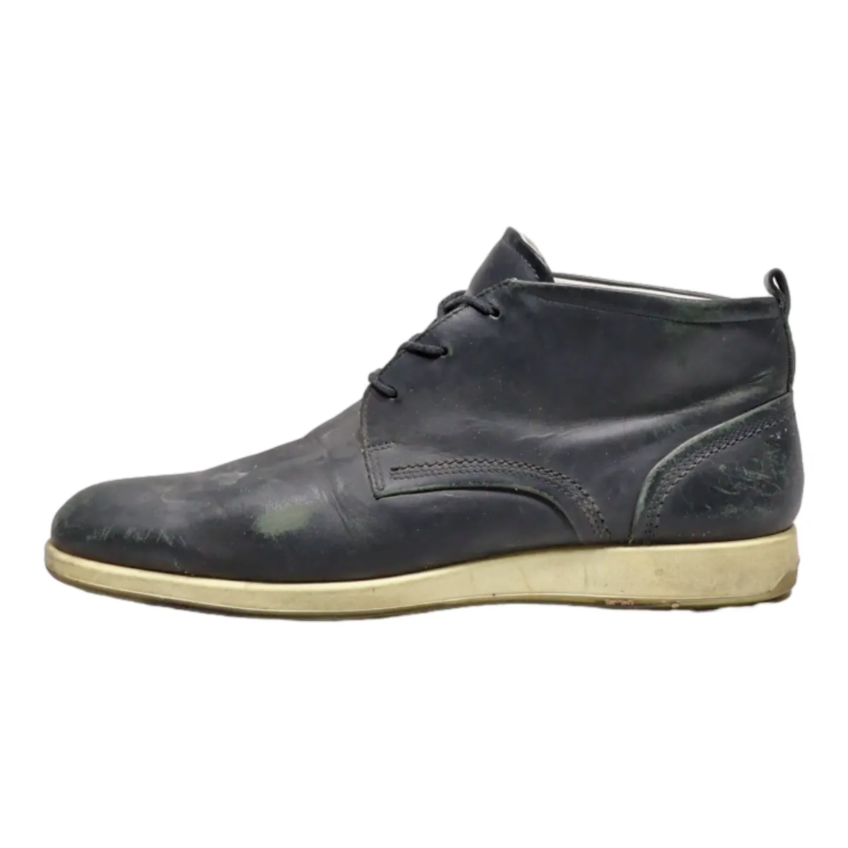 ECCO Chukka Boots Black Canvas Mens UK 11