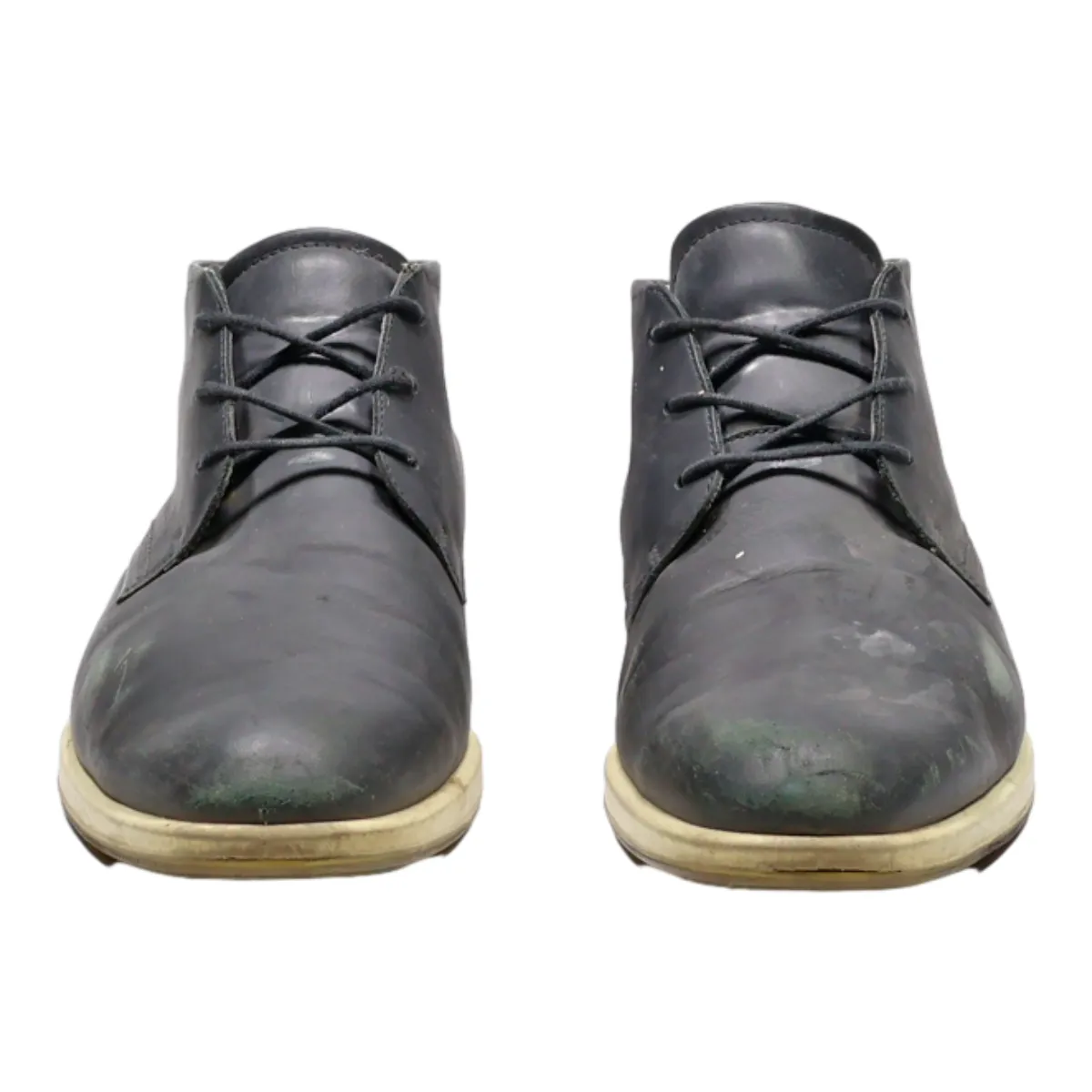 ECCO Chukka Boots Black Canvas Mens UK 11