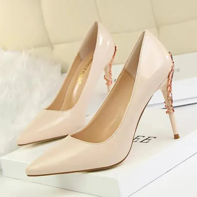 Gentileschi Patent Leather Heels Pumps Shoes