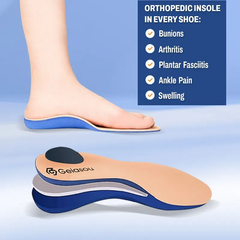 GRW Women Orthopedic Shoes Arch Support Breathable Elastic Shoes