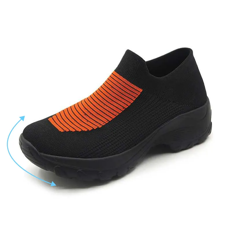 GRW Women Orthopedic Shoes Arch Support Breathable Elastic Shoes