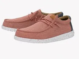 HEY DUDE WALLY WASHED CANVAS RED