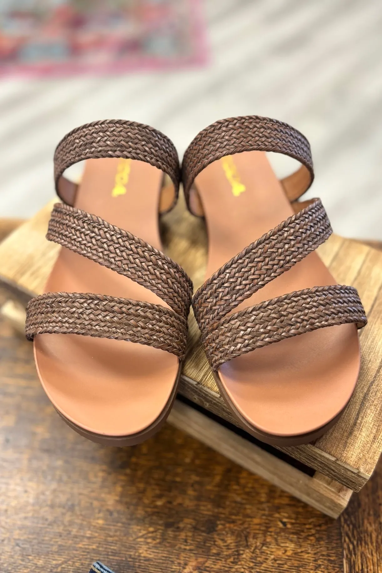 JOANNE Raffia Flat Sandals