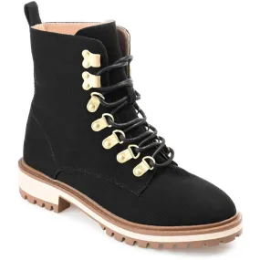 Journee Collection Womens Aryann Cushioned Footbed Combat & Lace-Up Boots
