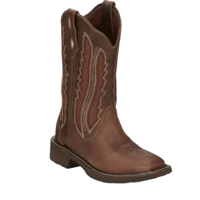 Justin® Ladies Paisley Spice Brown Western Boots GY2801