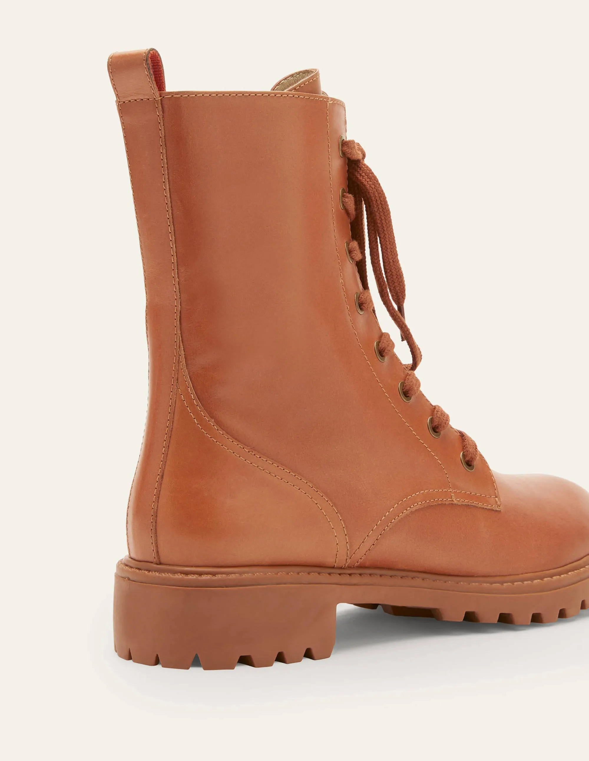 Lace-up Boots-Tan