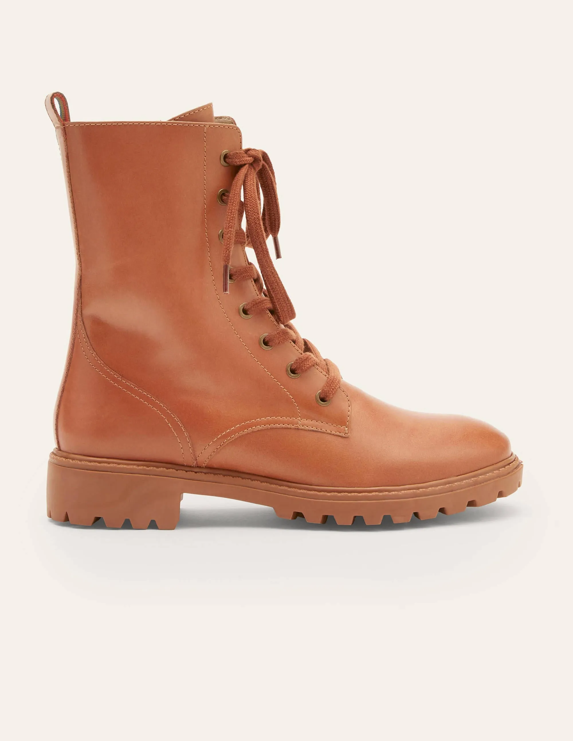 Lace-up Boots-Tan