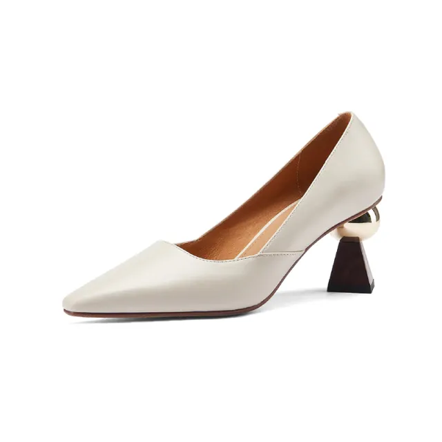 Leidy Women's Leather Classic High Heel Pumps