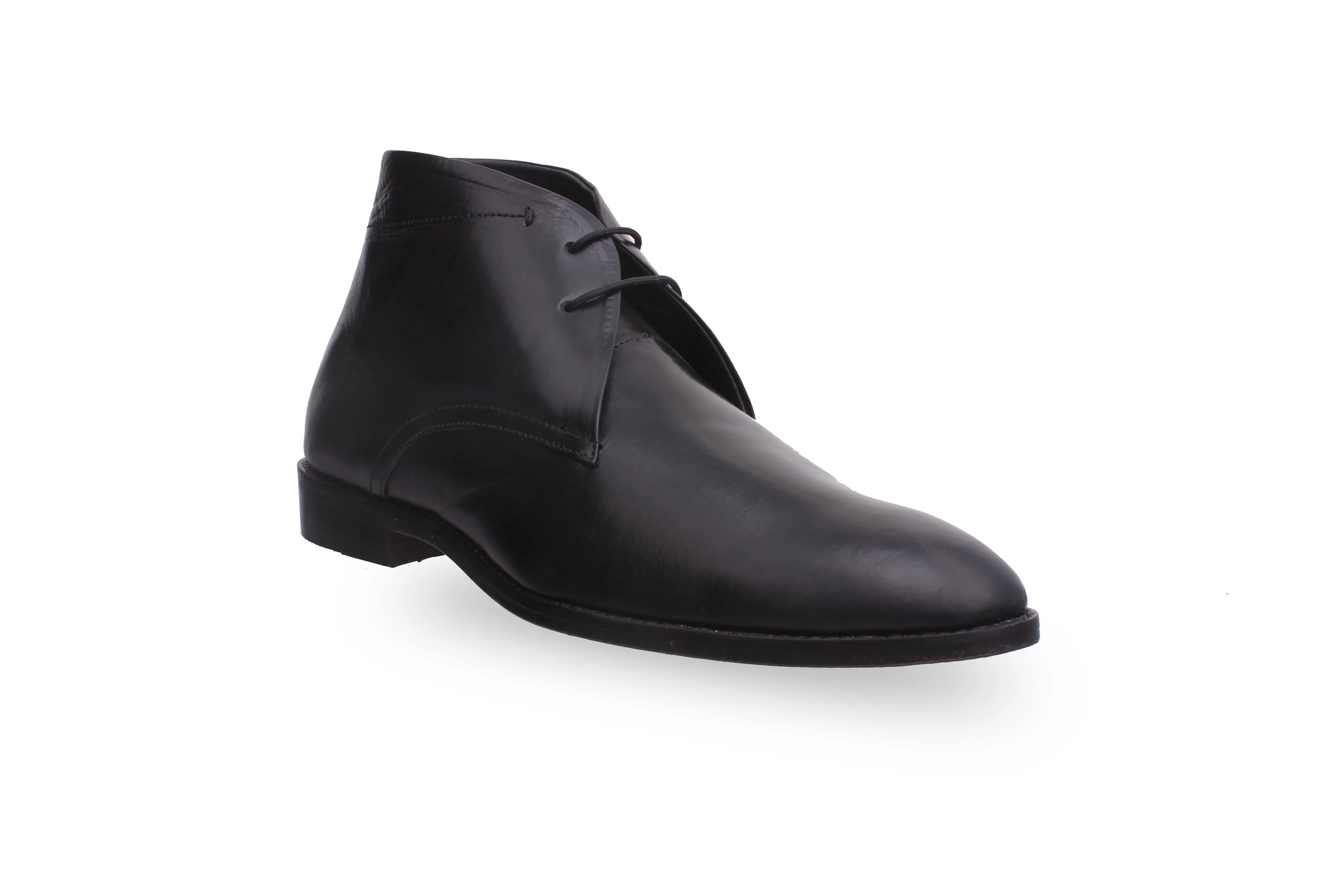 Men's Heavy Duty Chukka Shoe Black with 2 holes laces Designed by Cotton Cool